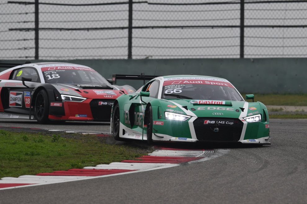 Farbe der Hoffnung: Die Solothurnerin hofft nun auf die lückenlose Fortsetzung ihres Programms mit dem grünen Audi R8 LMS vom Castrol Racing Team.